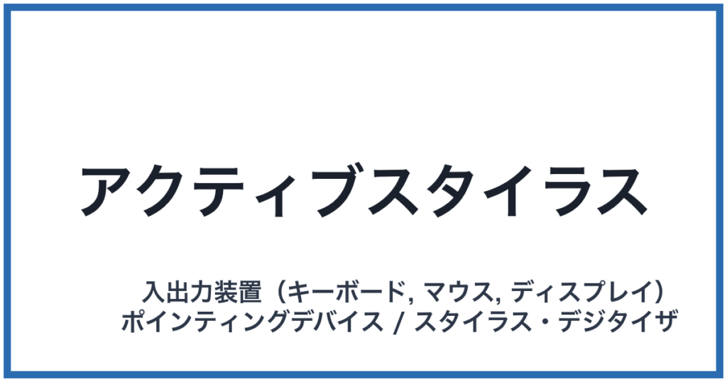 アクティブスタイラス