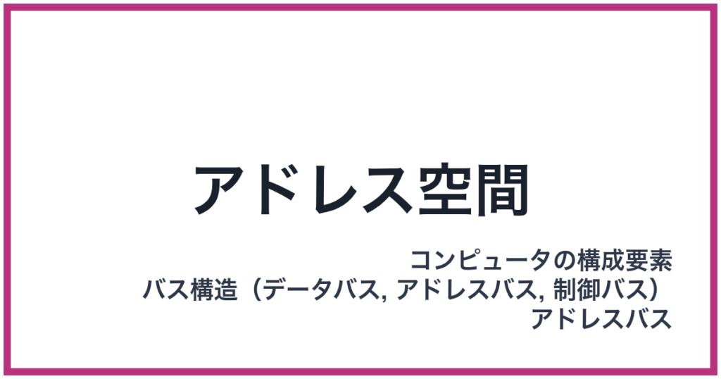 アドレス空間