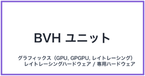 BVH ユニット(ビーブイエイチユニット)