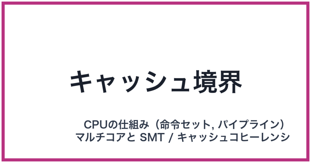 キャッシュ境界