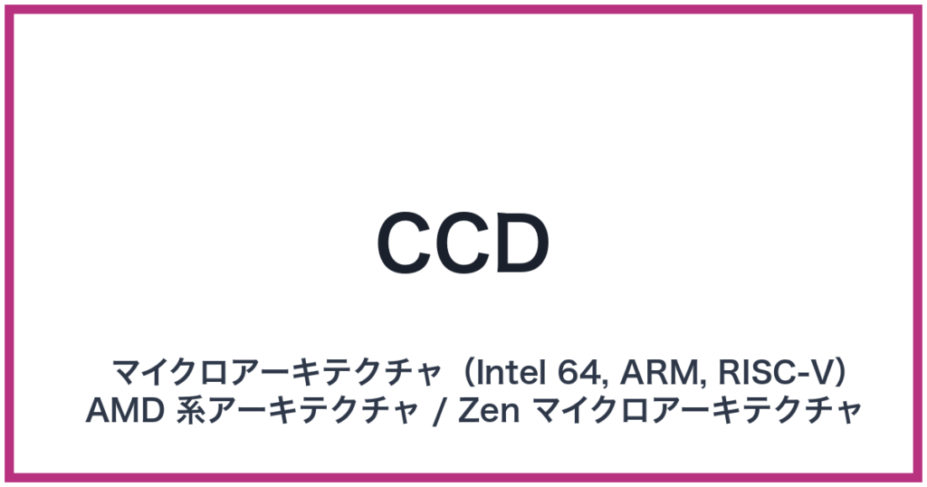 CCD（シーシーディー）