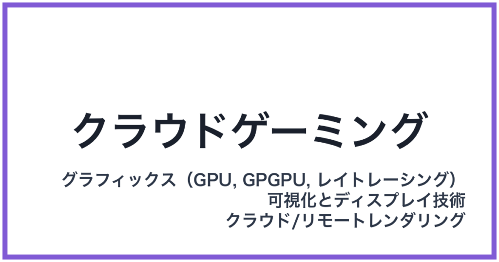 クラウドゲーミング