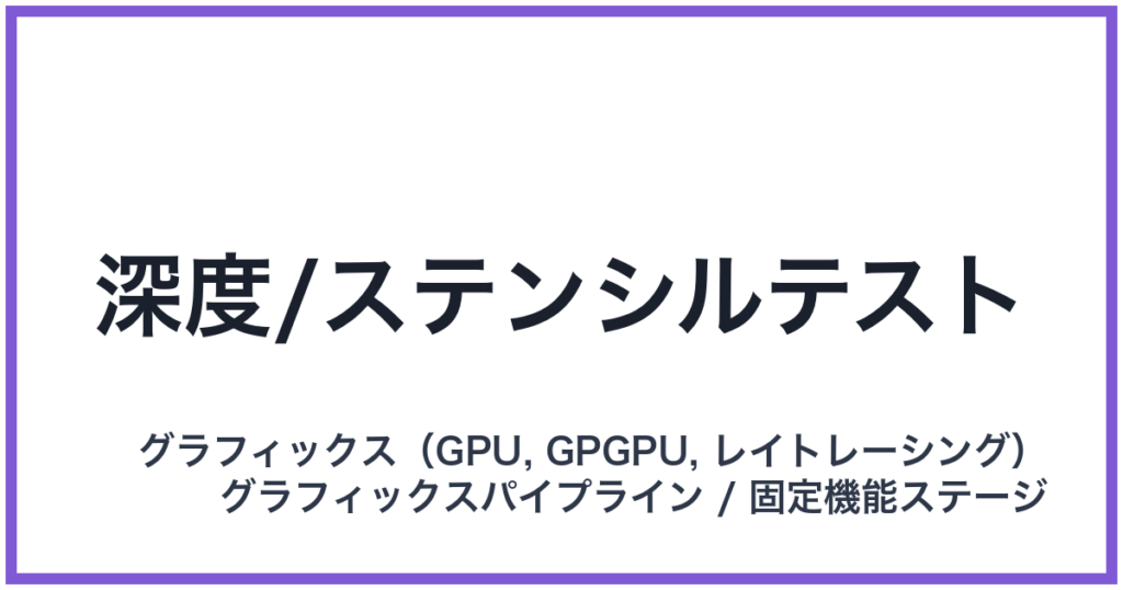深度/ステンシルテスト