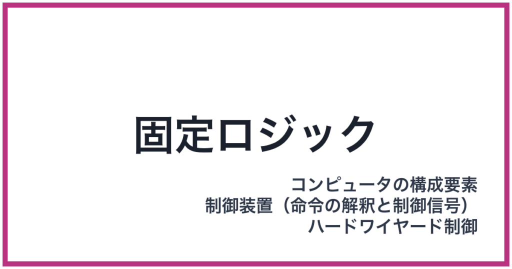 固定ロジック