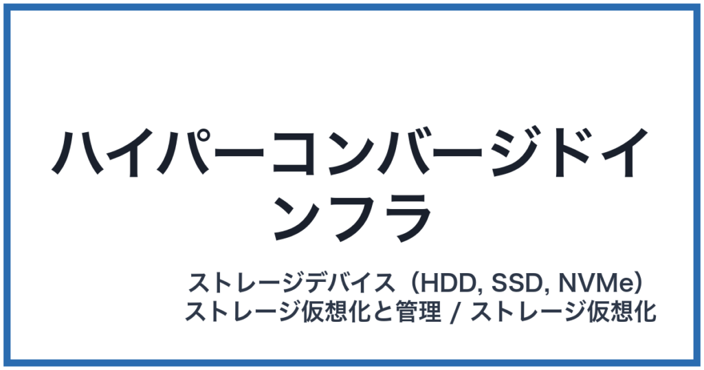 ハイパーコンバージドインフラ