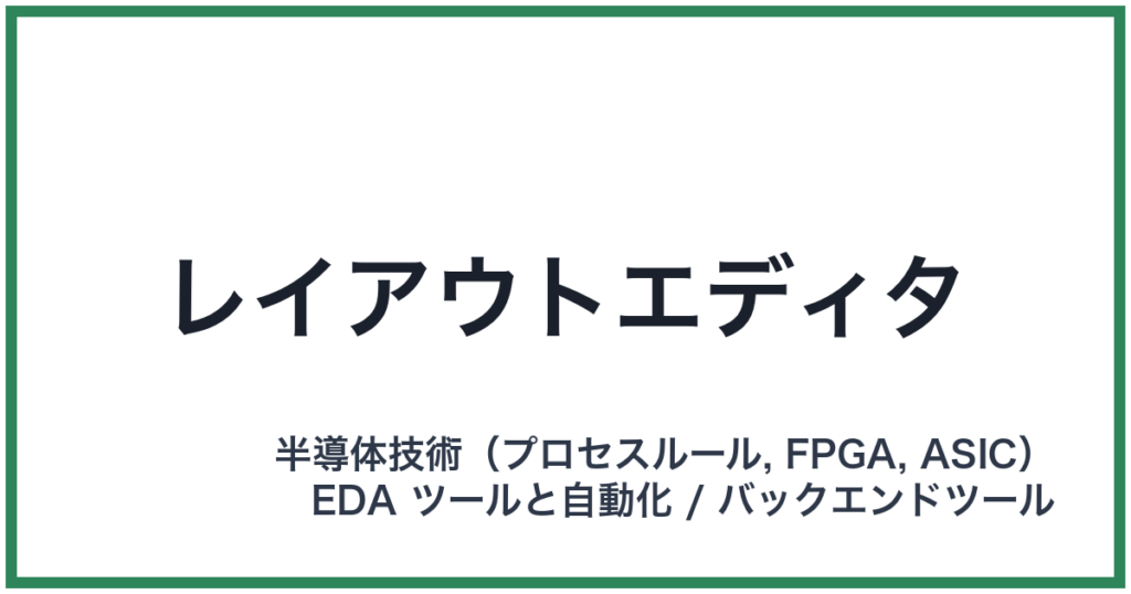 レイアウトエディタ