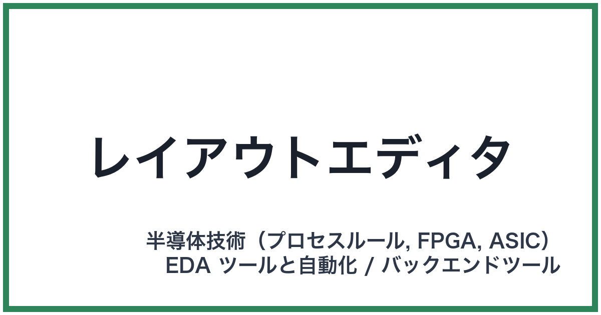 レイアウトエディタ