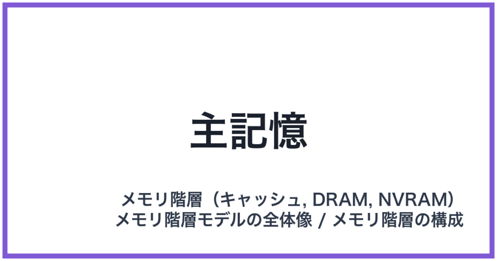 主記憶