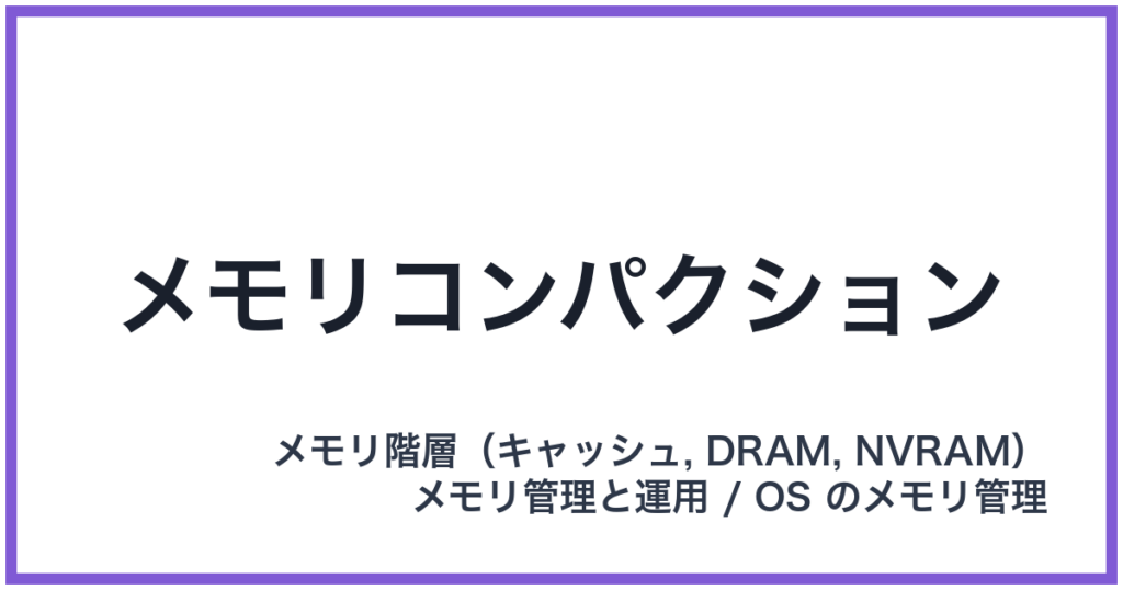 メモリコンパクション