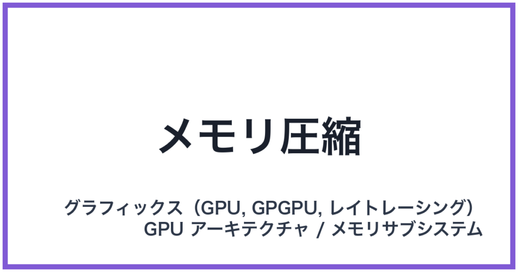 メモリ圧縮