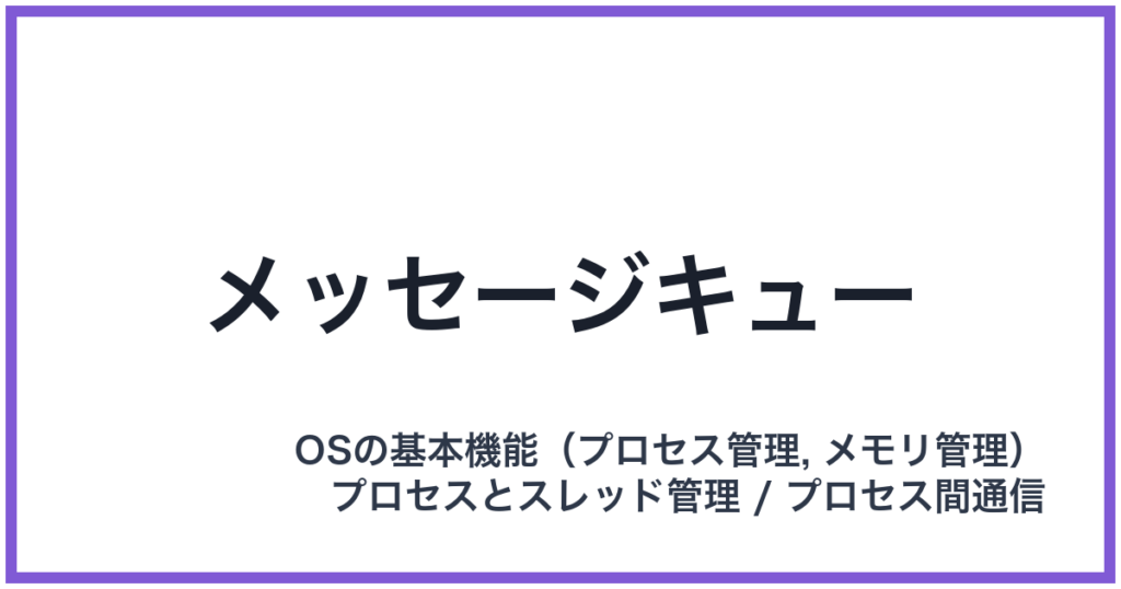 メッセージキュー