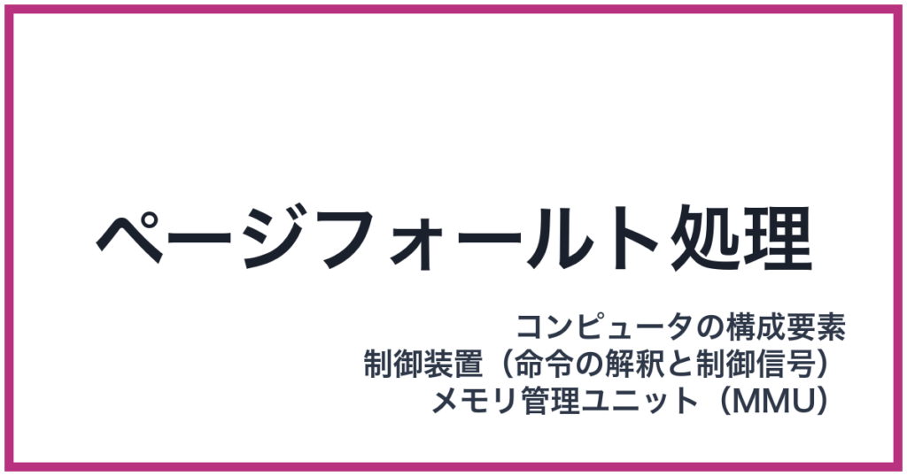 ページフォールト処理