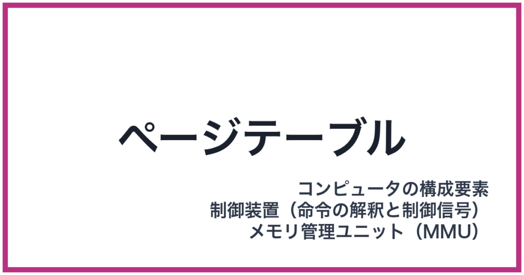 ページテーブル