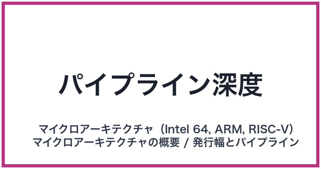 パイプライン深度