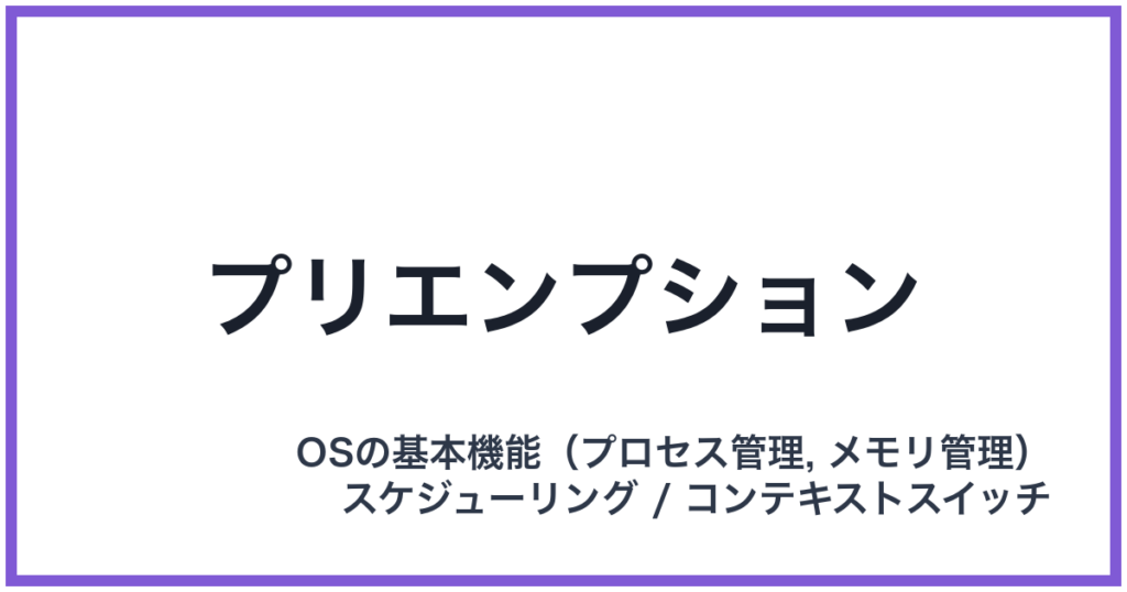 プリエンプション
