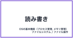読み書き