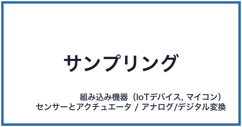 サンプリング