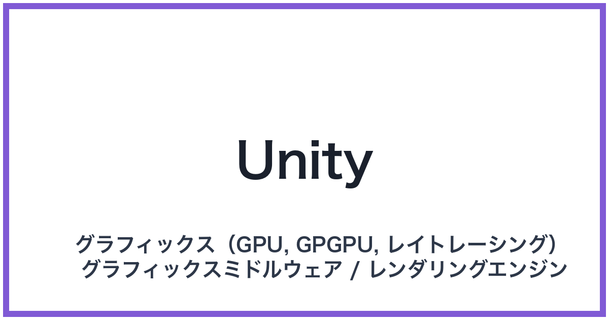 Unity(ユニティ)