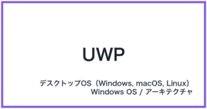 UWP(ユーダブリューピー)