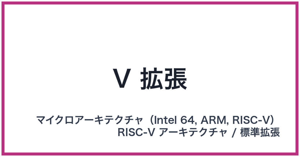 V 拡張