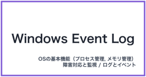 Windows Event Log(ウィンドウズイベントログ)