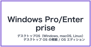 Windows Pro/Enterprise(ウィンドウズプロ/エンタープライズ)