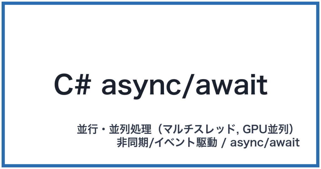 C# async/await