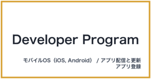 Developer Program（デベロッパープログラム）