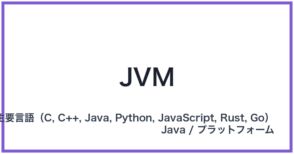 JVM（ジェイブイエム）