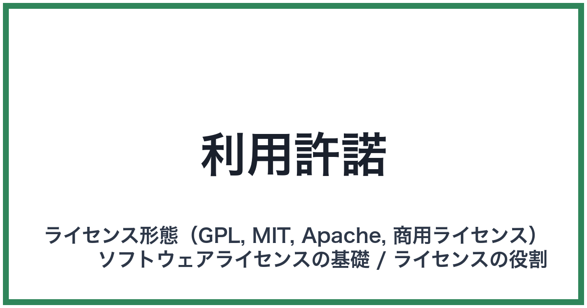 利用許諾