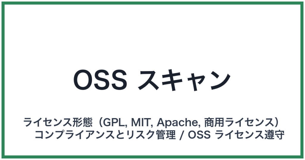 OSS スキャン