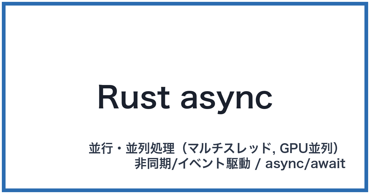 Rust async
